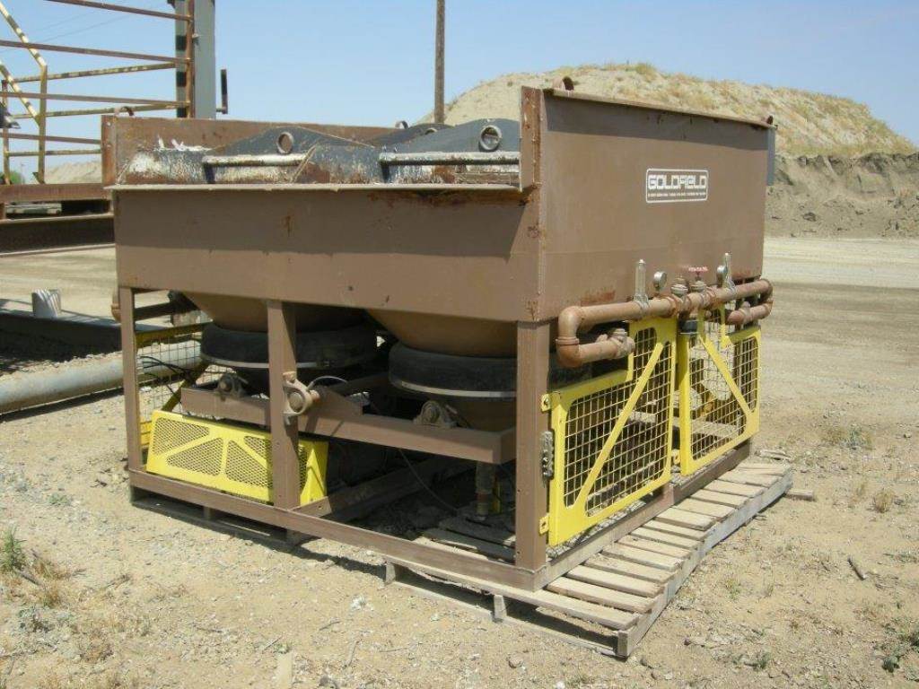 GOLDFIELD 42” x 42” Quad & Duplex Flat Bed Mineral Jigs For Sale