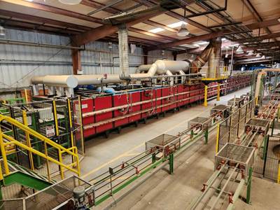2006 ITALFORNI 349’ long x 9’ 4” wide Double Deck Roller Hearth Kiln for Ceramics and Roof Tile Production
