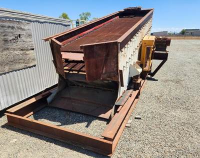 EL RUSS 6’ wide x 20’ long, triple deck incline vibrating screen