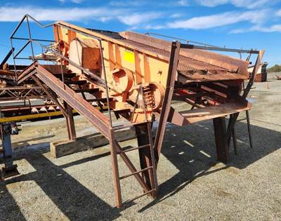 KOLBERG 6’ wide x 12’ long Two Deck Incline Vibrating Screen & Structure