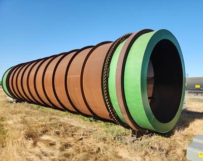 12’ diameter x 55’ long Heavy Duty Rotary Trommel Screen