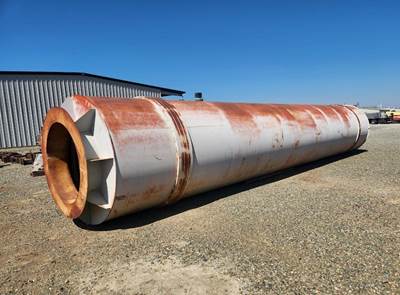 77½” diameter x 37’ long Rotary Aggregate Scrubber Drum