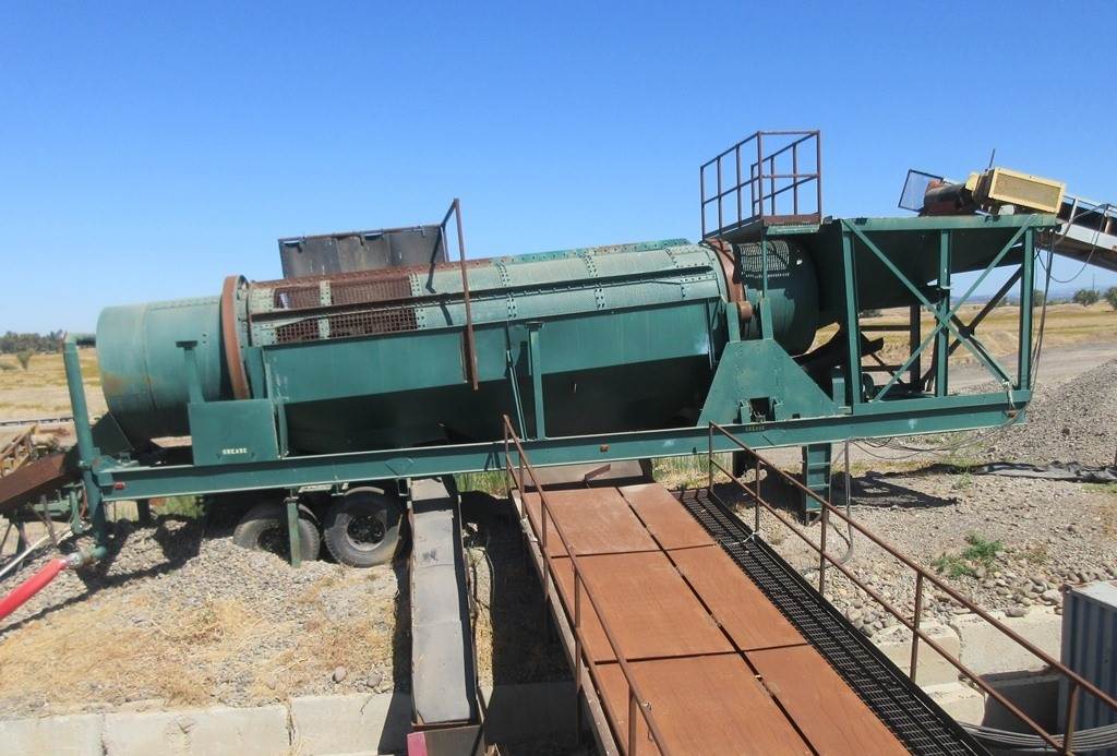 SIX (6) Item Aggregate Wash Plant with PORTABLE ROTARY TROMMEL SCRUBBER