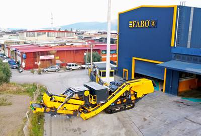 2025 FABO FTI-130S TRACKED IMPACT CRUSHER WITH POST SCREEN  450-500 TPH