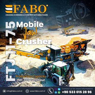 2025 FABO FTJ 11-75 Jaw Crusher