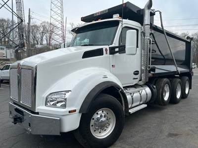 Kenworth T880 Tri Axle Dump Truck - Cummins 500HP, 6 Speed Allison Rds Automatic, 16' Dump