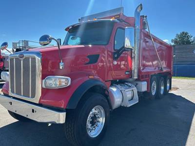 Peterbilt 567 Tri Axle Dump Truck - Cummins 505HP, 18 Speed Manual, 17' Dump