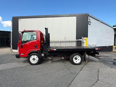 Isuzu NPR HD 12 ft Flatbed Truck - Automatic