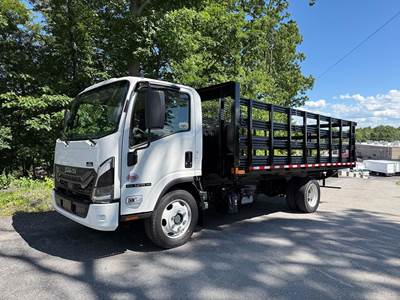 Isuzu NPR XD Stake Bed Truck - 215HP, 6 Speed Automatic