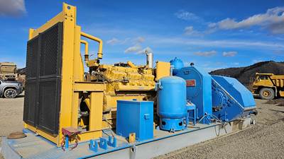 Oilwell A850- PT Grout Pump with Cat V-12 Engine