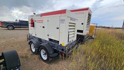 2011 Atlas Copco QAS45KD self contained Generator on Trailer - 3700 hours