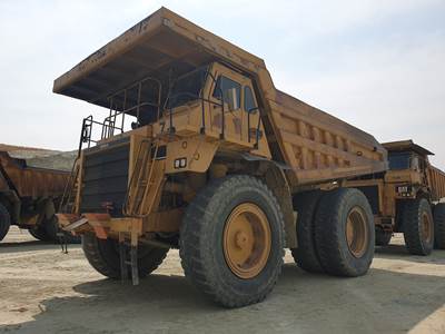 1994 Caterpillar 777C Off-Highway Truck w/ 20k Gallon Water Tank and Dump Body - 7-76