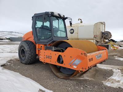 2012 Hamm 3412 Smooth Drum Roller w/ Cab - 10-19