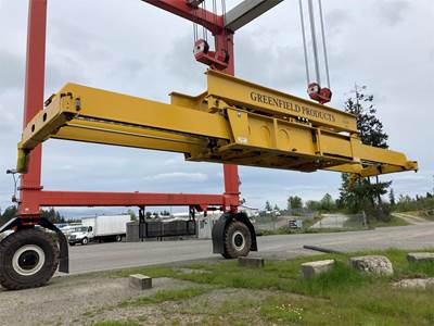 GREENFIELD PRODUCTS SHUTTLE LIFT CONTAINER RACK PICKER Trailer