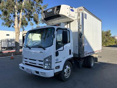 Isuzu NPR 12 ft Refrigerated Truck - 175HP, 6 Speed Automatic, Carrier