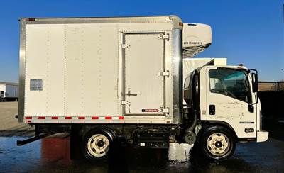 Isuzu NPR 12 ft Refrigerated Truck - 210HP, 6 Speed Automatic, Carrier
