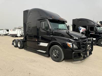 Freightliner Cascadia 126 Sleeper Semi Truck - Raised Roof Sleeper, Detroit 455HP, Manual