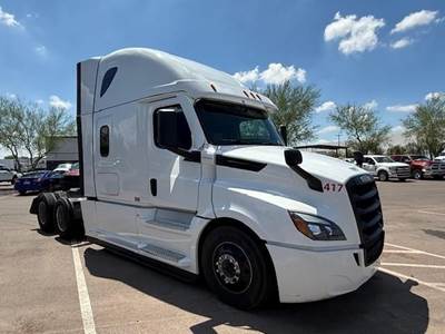 Freightliner Cascadia 126 Sleeper Semi Truck - Raised Roof Sleeper, Detroit 505HP, 12 Speed Dt12 Automatic
