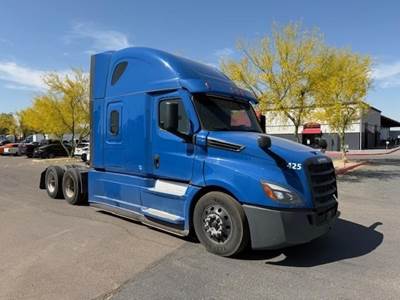 Freightliner Cascadia 126 Sleeper Semi Truck - Raised Roof Sleeper, Detroit 505HP, 13 Speed Ultrashift Manual