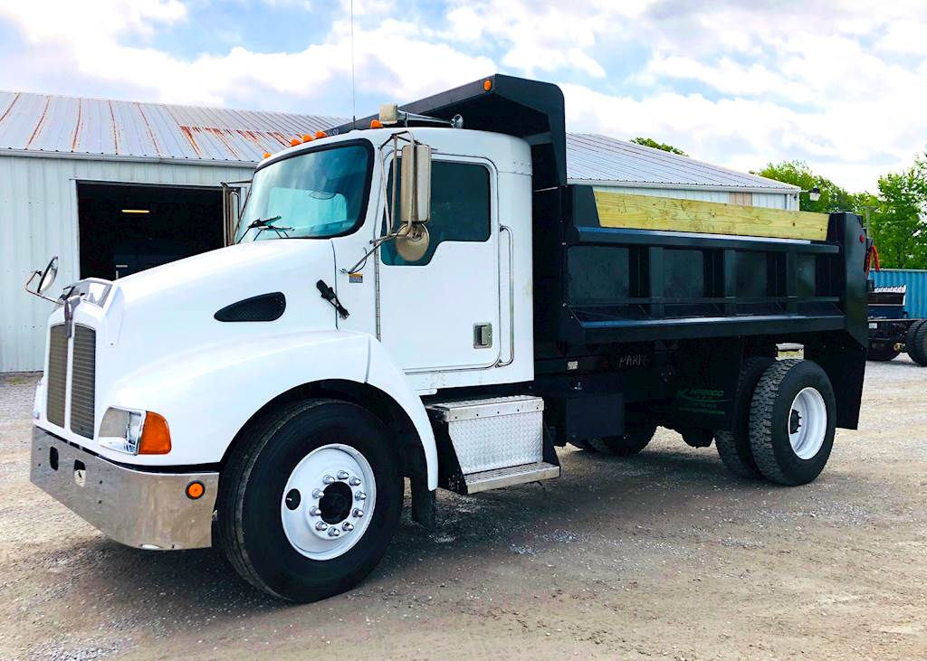 2002 Kenworth T300 Single Axle Dump Truck 12ft Galion Dump Body For