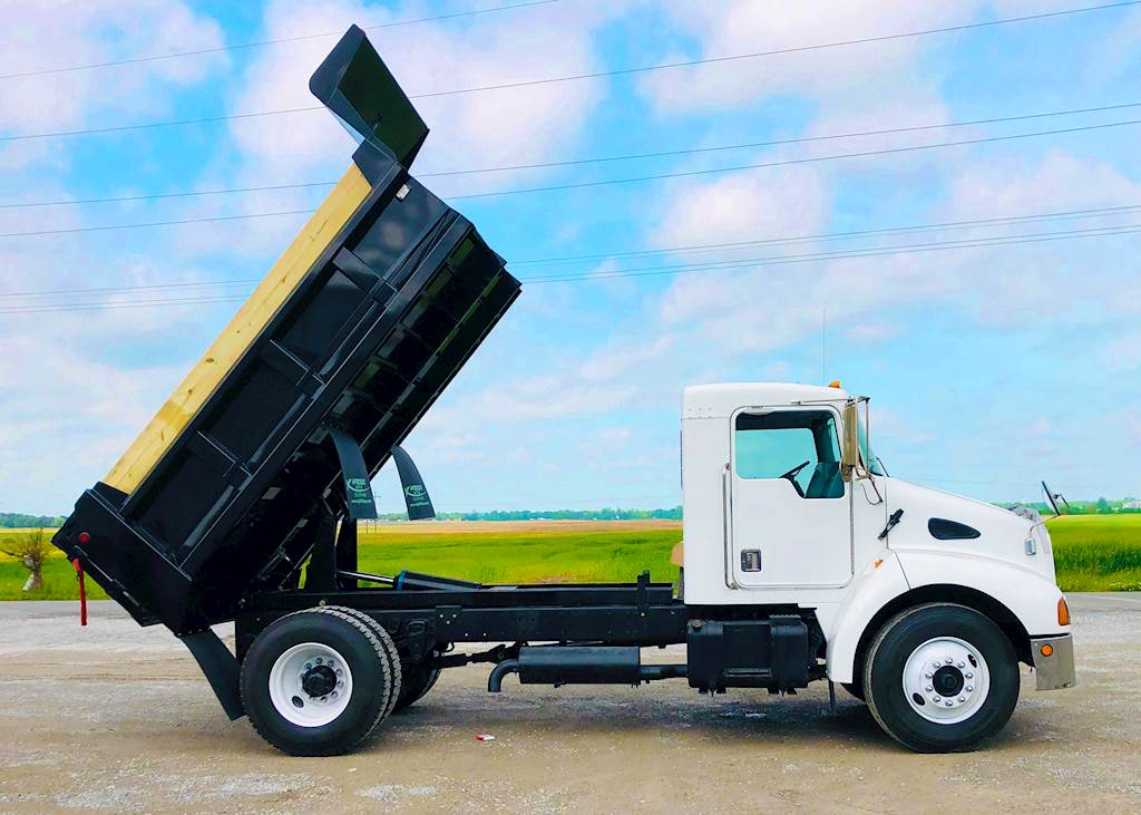 2002 Kenworth T300 Single Axle Dump Truck 12ft Galion Dump Body For