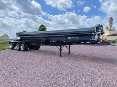 Demco 44ft Tri Axle Steel Side Dump Trailer - Air Ride