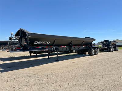 Demco Tri Axle Steel Side Dump Trailer - Air Ride