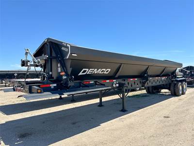 Demco Tri Axle Steel Side Dump Trailer - Air Ride