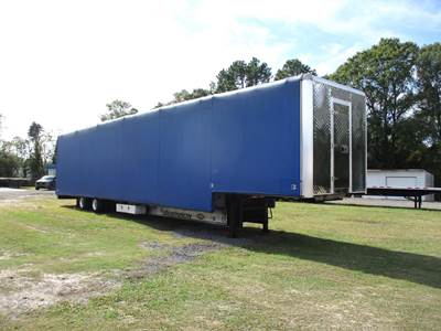 Benson 53x102 Tandem Axle Aluminum Curtain Side Trailer - Air Ride, Sliding Axle