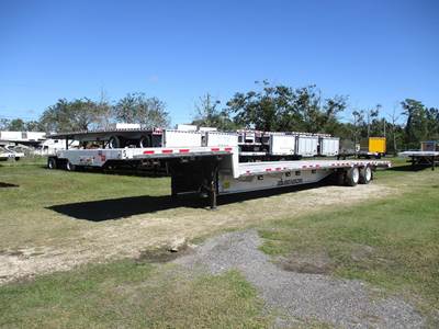 Benson 53x102 Aluminum Drop Deck Trailer - Air Ride, Sliding Axle