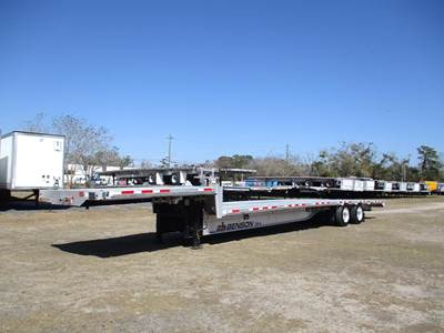 Benson 53x102 Aluminum Drop Deck Trailer - Air Ride, Sliding Axle