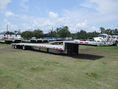 Benson 53x102 Aluminum Drop Deck Trailer - Air Ride, Sliding Axle