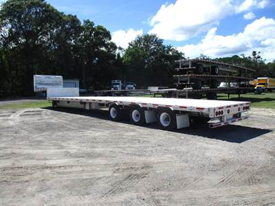 Doonan 53x102 Tri Axle Aluminum Drop Deck Trailer - Air Ride, Fixed Axle