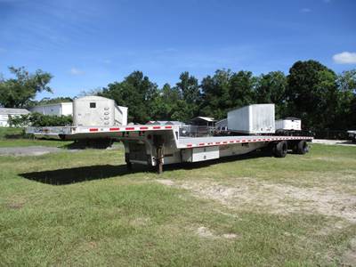 Fontaine 53x102 Aluminum Drop Deck Trailer - Air Ride, Sliding Axle