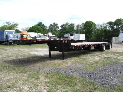 Transcraft 48x102 Steel Drop Deck Trailer - Air Ride, Fixed Spread Axle