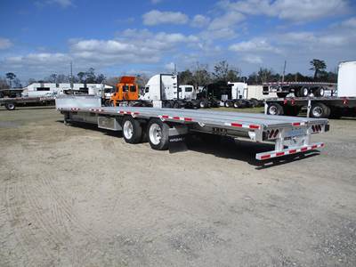 Wabash 53x102 Aluminum Drop Deck Trailer - Air Ride, Sliding Axle