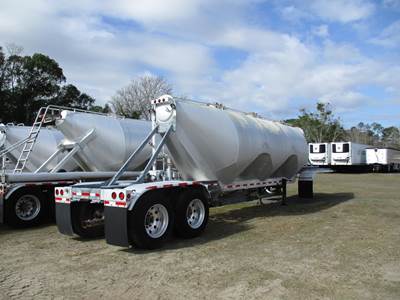 Stephens 42ft Tandem Axle Aluminum Dry Bulk / Pneumatic Tank Trailer - Air Ride, Fixed Axle