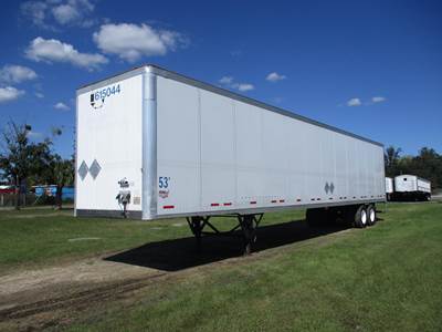 Wabash 53 ft Dry Van Trailer - Swing Door, Air Ride, Sliding Axle