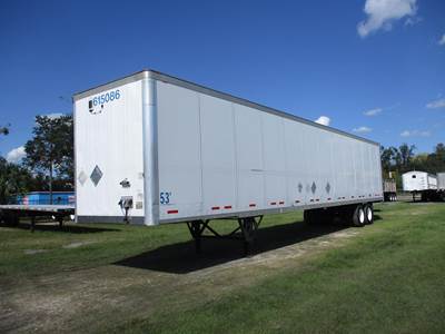 Wabash 53 ft Dry Van Trailer - Swing Door, Air Ride, Sliding Axle