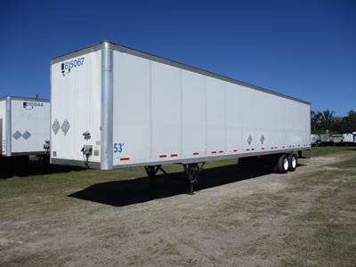 Wabash 53 ft Dry Van Trailer - Swing Door, Air Ride, Sliding Axle