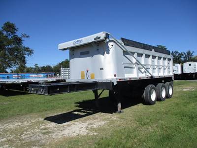 MONTONE 28 ft End Dump Trailer - Tri Axle, Aluminum, Spring