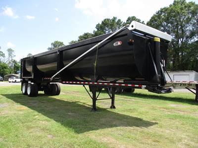 Manac 42 ft Half Round End Dump Trailer - Tandem Axle, Steel, Center Point