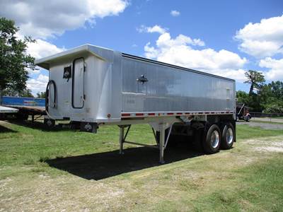Trailstar 24 ft End Dump Trailer - Tandem Axle, Aluminum, Air Ride