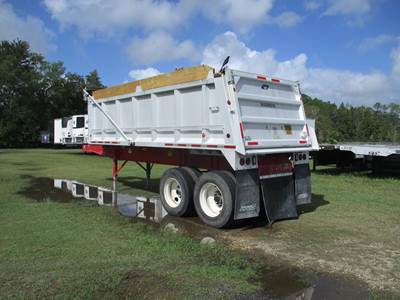 Warren 28 ft End Dump Trailer - Tandem Axle, Combination, Spring