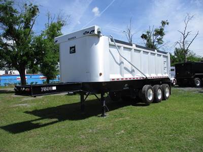 Warren 30 ft End Dump Trailer - Tri Axle, Aluminum, Spring
