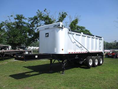 Warren 30 ft End Dump Trailer - Tri Axle, Aluminum, Spring