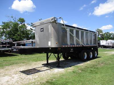 Warren 30 ft End Dump Trailer - Tri Axle, Aluminum, Spring