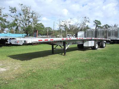 Benson 53x102 Aluminum Flatbed Trailer - Air Ride, Fixed Spread Axle