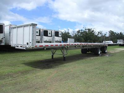 East 48x102 Aluminum Flatbed Trailer - Air Ride, Fixed Spread Axle