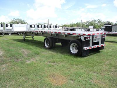 East 48x102 Aluminum Flatbed Trailer - Air Ride, Fixed Spread Axle